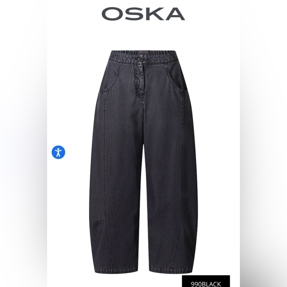 OSKA® Trousers Jaardin 307 wash / Cotton Denim size 8/10